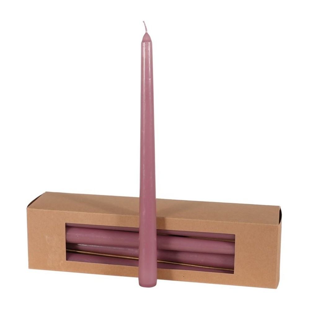 CANDELA CONICA H.300MM D.21MM. ROSA